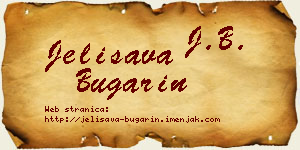 Jelisava Bugarin vizit kartica